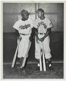 Jackie Robinson and Larry Doby, c.1947 by Unknown photographer