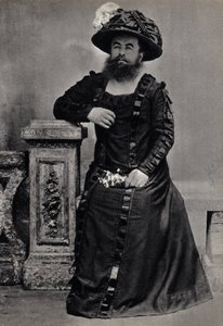 Les Monsters, the bearded woman. Late 19th century, Paris. Coll. Selva. by Unknown photographer