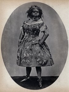 The Monsters, the dog woman. Photography, late 19th century, Paris. Coll. Selva. by Unknown photographer