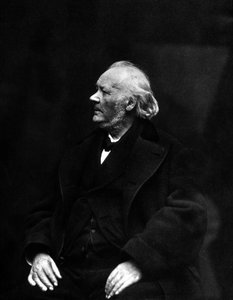 Portrait of Honoré Daumier, French Cartoonist, Lithographer, Painter and Sculptor (1808-1879). 19th Century Photograph