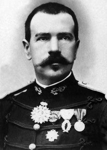 Portrait of Parfait Louis (Perfect-Louis) Monteil (1855-1925), lieutenant, colonel of the Marine Infantry and explorer of Africa and Indochina.