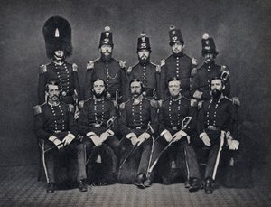 Portrait of the Officers of the Belgian National Guard