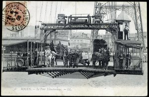 Postcard from Early 20th Century, Normandy, Rouen: The Ferry Bridge by Unknown photographer