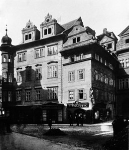 Prague, the house Minutta, where writer Franz Kafka lived between 1889 and 1896.