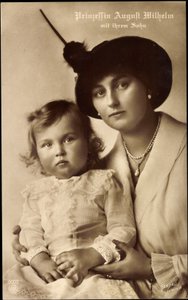 Princess August Wilhelm with Son
