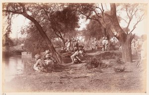 The Seizure of Alipur Canal Bridge by Guides Cavalry, Delhi Camp of Exercise, 1885