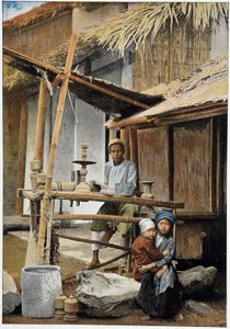 Turner, craftsman of Tonkin. Engraving late 19th century
