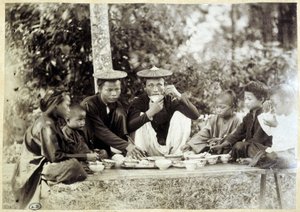 Vietnamese Over a Meal, c. 1895