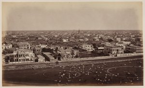 View from the Ochterlony Monument, Calcutta by Unknown photographer