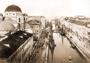 View of the city of Trieste at the end of the 19th century