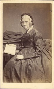 Woman with a Book, ca 1860 by Unknown photographer