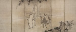 Su Shi So Shoku and Pan Lang Han Ro by Unkoku Tōgan