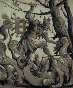 Saint George Fighting the Dragon, c.1520 by Urs Graf