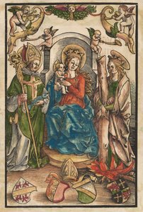 The Madonna with Saint Ulrich and Saint Afra (recto)