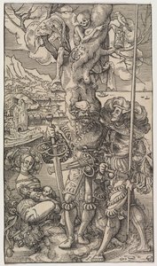 Mercenaries and A Woman with Death in a Tree by Urs I Graf