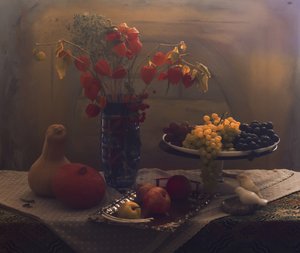 Autumn Fruit Still Life