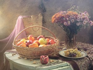 Bountiful Harvest Table by UstinaGreen