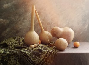 Natural Gourd Still Life by UstinaGreen