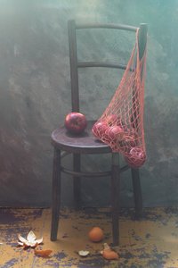 Rustic Apples and Chair by UstinaGreen