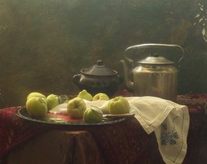 Rustic Quince Still Life by UstinaGreen