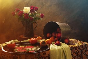 Rustic Still Life Harvest by UstinaGreen