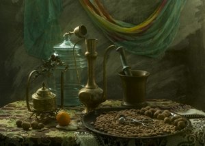 Vintage Still Life Table by UstinaGreen
