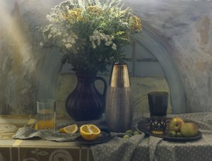 Wildflowers and Fresh Fruit by UstinaGreen