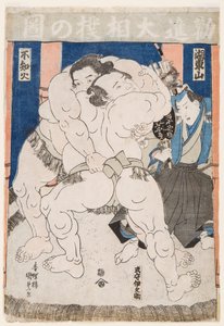 Sumo Wrestlers in Action