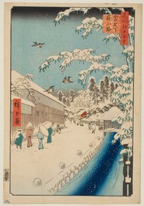 Atagoshita and Yabu Lane, from the series “One Hundred Famous Views of Edo” by Utagawa Hiroshige