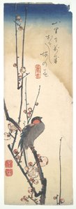 Bird on Blossoming Plum Tree by Utagawa Hiroshige