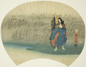 Couple Eloping, from the Akutagawa Episode in the Tales of Ise by Utagawa Hiroshige