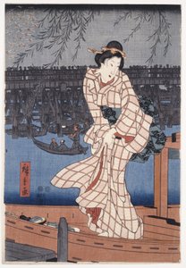 Evening on the Sumida River by Utagawa Hiroshige