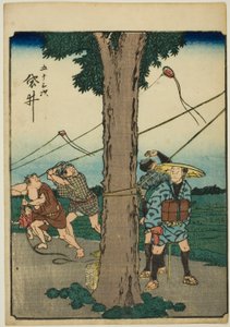 Fukuroi, from the series "Fifty-three Stations of the Tokaido"