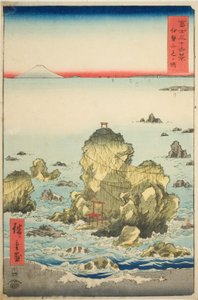 Futami Bay in Ise Province, from the series "Thirty-six Views of Mount Fuji"