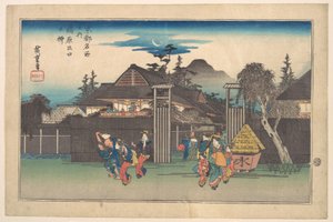 Gate of the Shimbara by Utagawa Hiroshige