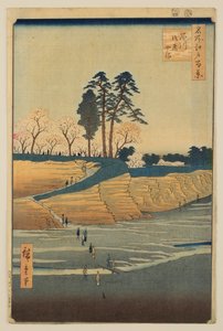 Gotenyama in Shinagawa, from the series “One Hundred Famous Views of Edo” by Utagawa Hiroshige