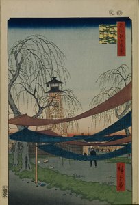 Hatsune Riding Ground in Bakuro-cho One Hundred Famous Views of Edo by Utagawa Hiroshige