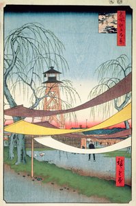Hatsune Riding Grounds, Bakuro-cho, No.6 from One Hundred Views of Edo, 1857 by Utagawa Hiroshige