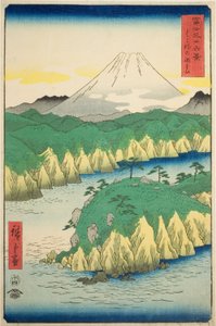 Lake at Hakone, from the series "Thirty-six Views of Mount Fuji" by Utagawa Hiroshige