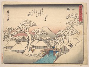 Mishima, from the series Fifty-three Stations of the Tōkaidō Road by Utagawa Hiroshige