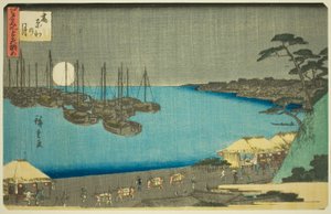 Moon at Takanawa, from the series "Three Views of Famous Places in Edo" by Utagawa Hiroshige