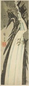 Nunobiki Waterfall in Settsu Province, from an Untitled Series of Views of the Provinces by Utagawa Hiroshige
