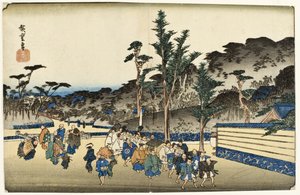 Precincts of Zōjōji in Shiba by Utagawa Hiroshige