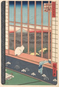 Revelers Returned from the Tori no Machi Festival at Asakusa, from the Series One Hundred Famous Views of Edo by Utagawa Hiroshige