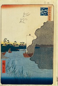 Scattered Pines on the Tone River One Hundred Famous Views of Edo, 1856-1858 by Utagawa Hiroshige