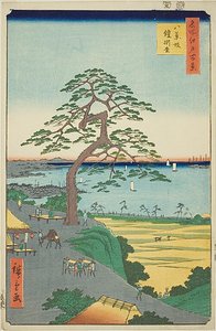 The Armor-hanging Pine at Hakkeizaka (Hakkeizaka Yoroikakematsu), No.26 from the series "One Hundred Famous Views of Edo"