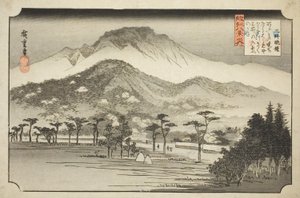 The Evening Bell at Miidera, from the series "Eight Views in Omi Province"
