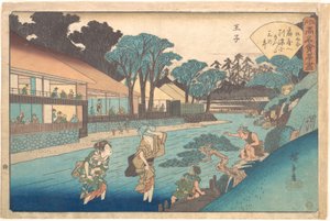 The Ōgiya at Ōji by Utagawa Hiroshige