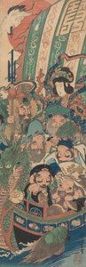 The Seven Gods of Fortune in the Treasure Boat by Utagawa Hiroshige