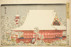 The Year-end Fair at Kinryuzan Temple in Asakusa, from the series "Famous Places in the Eastern Capital"